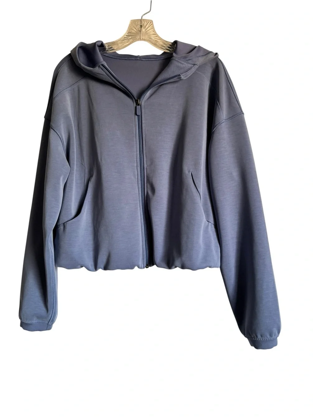 Lululemon Softstreme Full Zip Hoodie Jacket Oasis Blue - Size 10